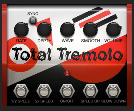 Ilustración. Ventana del stompbox Total Tremolo.