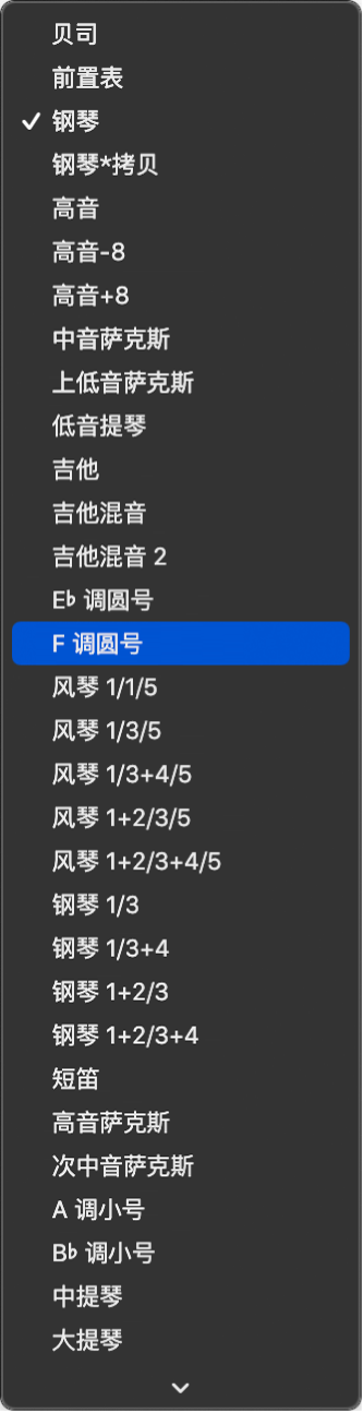图。““显示参数”框中的“风格”弹出式菜单。