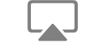 AirPlay স্টেটাস আইকন।