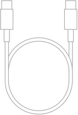 El cable de carga USB-C.