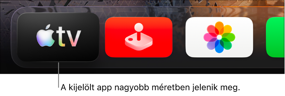 Kiemelt app a Főképernyőn
