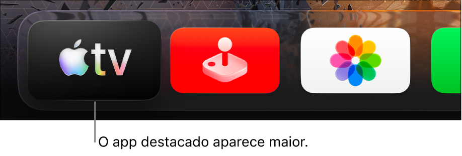 App selecionado na Tela de Início
