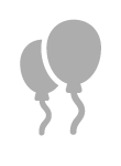 дугме Balloons