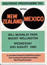 New Zealand v Mexico (Friendly International in Wellington) 1980