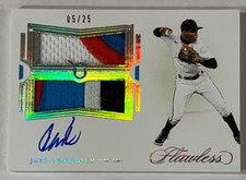 2021 Flawless Jazz Chisholm Silver /25 RPA Rookie Patch Auto Miami Marlins MLB⚾️