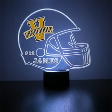 Vanderbilt Commodores, College Football LED Sports Fan Lamp, Personalized Gift
