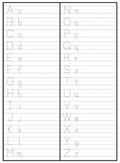handwriting practice worksheet with letters and numbers for kids to learn how to write