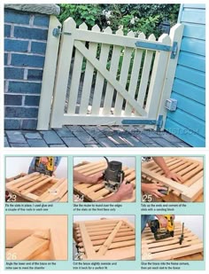 instructions to build a gate out of wood