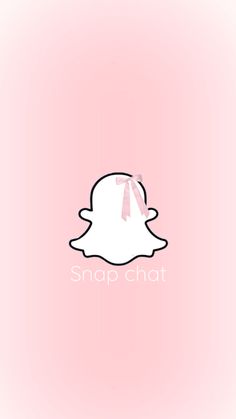 the snapchat logo on a pink background