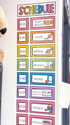 Classroom Routine Chart, Classroom Room Rules, Daily Schedule Kindergarten, School Schedule Board, Ideas For Classroom Decoration Preschool, My Works, Preschool Classroom Schedule Ideas, Daily Schedule School, Desk Decor Classroom