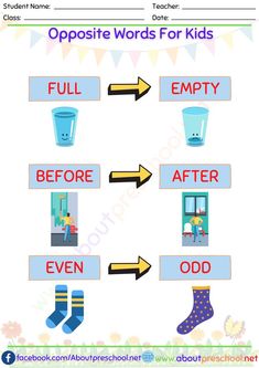 Opposite Words for Kids