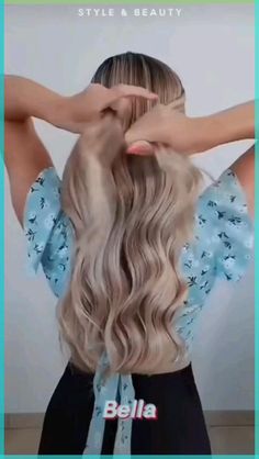 DIY easy elegant wedding hairstyle, easy hair in a bun Astuces avec élastiques | Conseils avec pinces à cheveux | Coiffure relevée | Coiffure élégante | Coiffure formelle | Coiffure de tapis rouge | Coiffure d'occasion spéciale | Tutoriels coiffure | DIY coiffure | Comment faire une coiffure | Techniques de coiffure | Guide étape par étape pour les cheveux #hair #hairtutorial #hairstyles #hairidea #easyhairtutorial #hairbun #buns #weddinghair #weddinghairstyles #bridalhair #bride credit : @bella Diy Bridesmaid Hair, Simple Elegant Hairstyles, Easy Wedding Guest Hairstyles, Easy Bun Hairstyles For Long Hair, Diy Wedding Hair, Classy Hairstyles, Guest Hair, Hair Bun Tutorial, Easy Bun Hairstyles