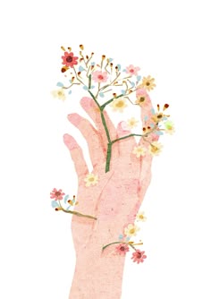 a hand holding flowers with the words,'do i have to go the wrong way?