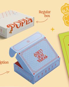 an open box with instructions to make it look like a pop tart candy bar