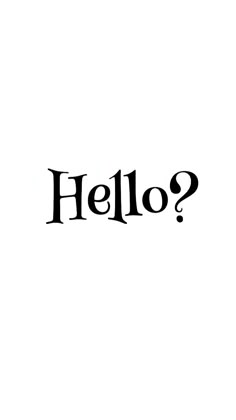 the word hello written in black ink on a white background