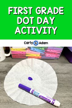 Engage your first grade students in a science experiment using coffee filters and markers to explore chromatography. The children will watch as water separates the colors in the ink, revealing hidden pigments on the coffee filters. The activity is inspired by International Dot Day and Peter H. Reynolds' book The Dot, emphasizing creativity and discovery in the classroom.