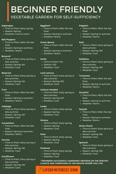 the beginner friendly vegetable garden for self - sustenance guide is shown here