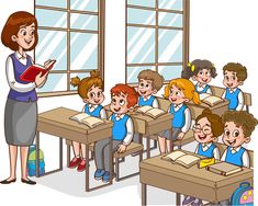 an image of a teacher reading to her students in the class room at their desks