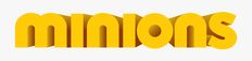 the word minionss written in yellow 3d letters on a white background stock photo - budget conscious