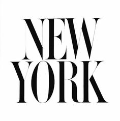 the words new york written in black and white on a white background, as if it were cut out from paper