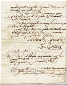 an old document with writing on it