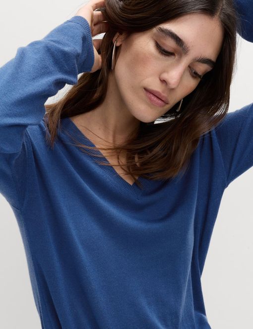 Marks and Spencer Pure Merino Wool V-Neck Jumper