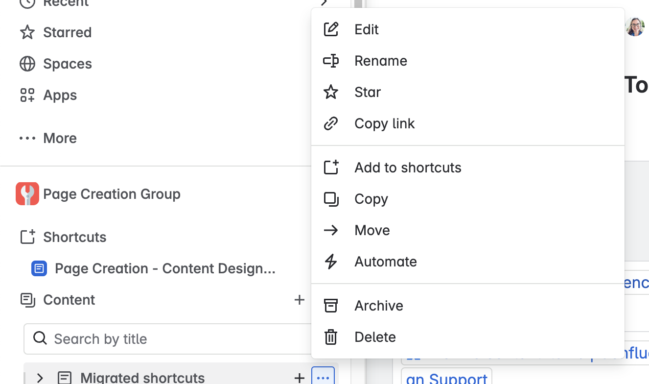 You can archive a page from the page tree without opening the page itself.