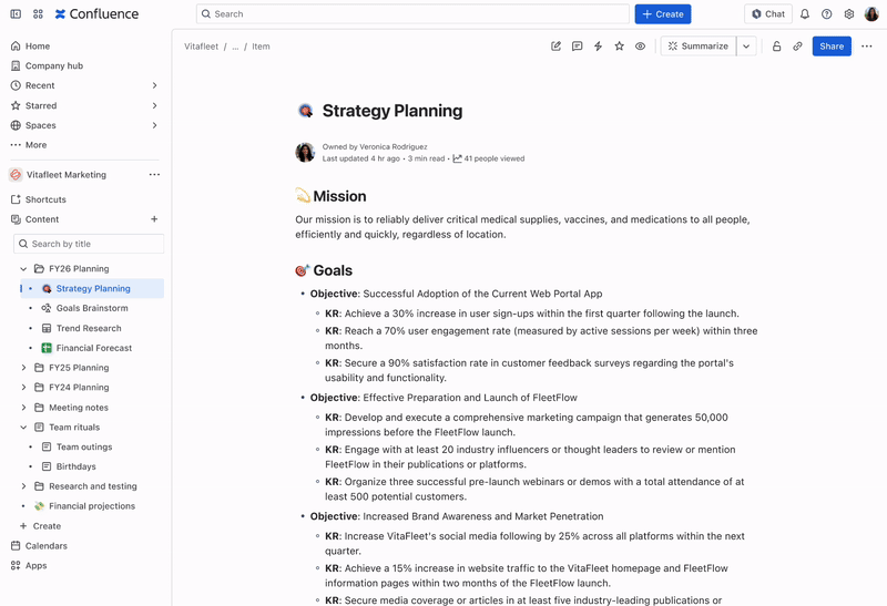 Confluence Cloud ページの詳細分析