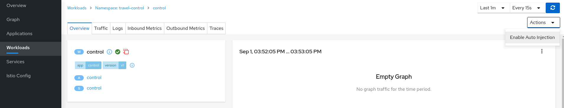 Enable Auto Injection per Workkload Enable Auto Injection per Workkload