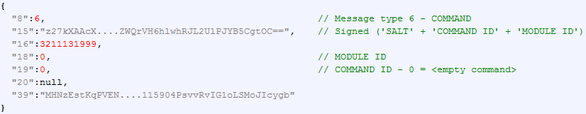 'COMMAND' C2 response with empty command