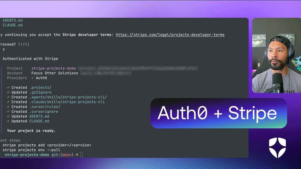 Auth0 + Stripe Projects