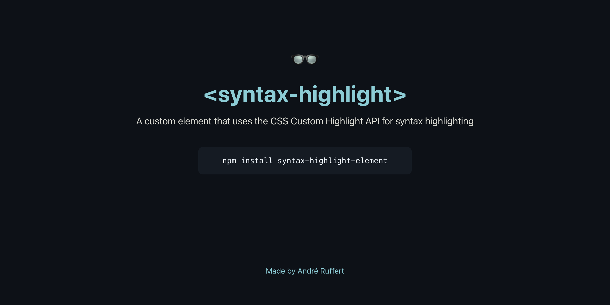 syntax-highlight-element