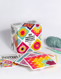 Claire Montgomerie - 50 horgolt négyzet kártyákon