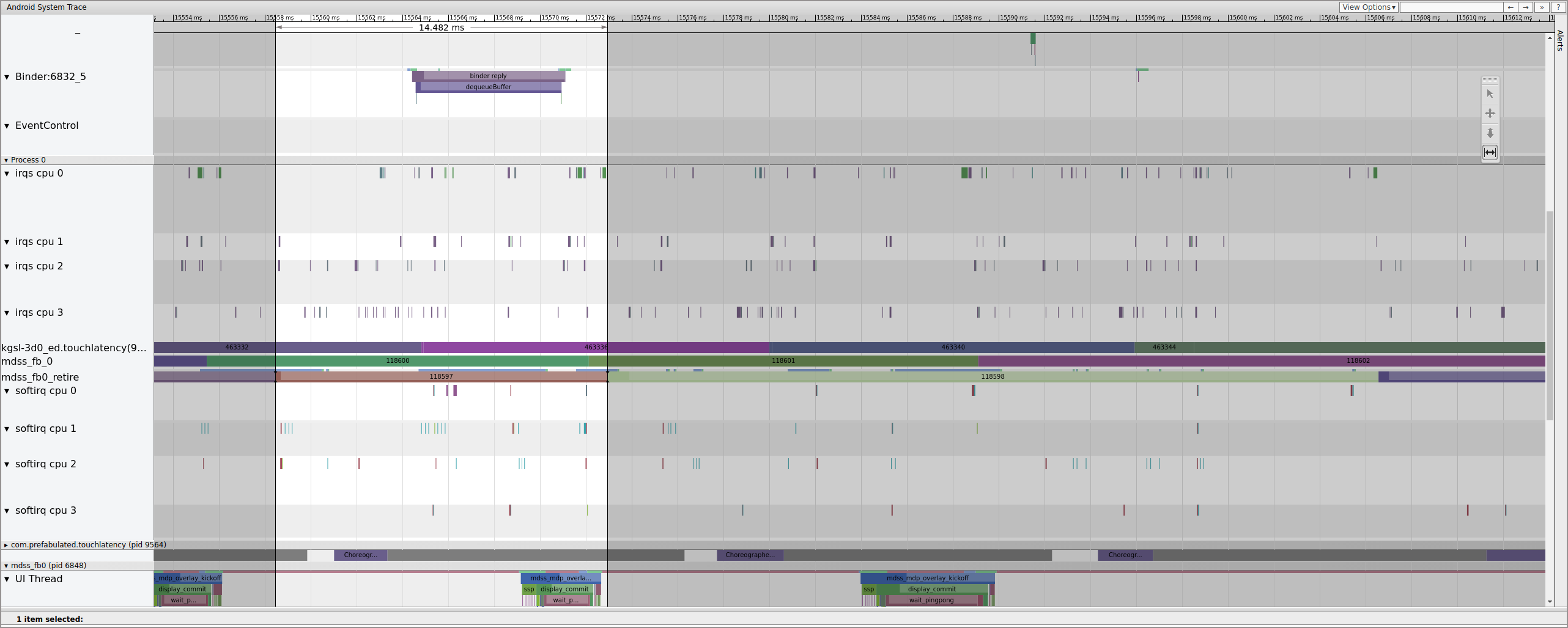 Frame previous to busted frame