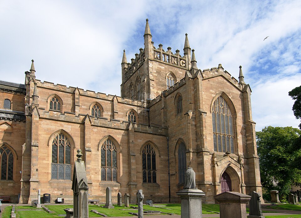 Dunfermline Abbey, east side viewed from the south