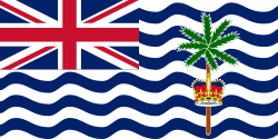 Flagge des Britischen Territoriums im Indischen Ozean