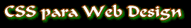 css para web design