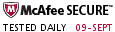HACKER SAFE certified sites prevent over 99% of hacker crime.