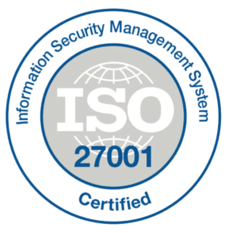 ISO 27001 Certified badge