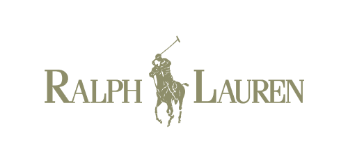 Ralph Lauren logo in tan