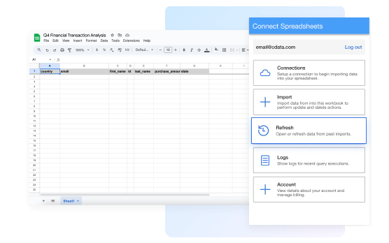 Spreadsheet Integration