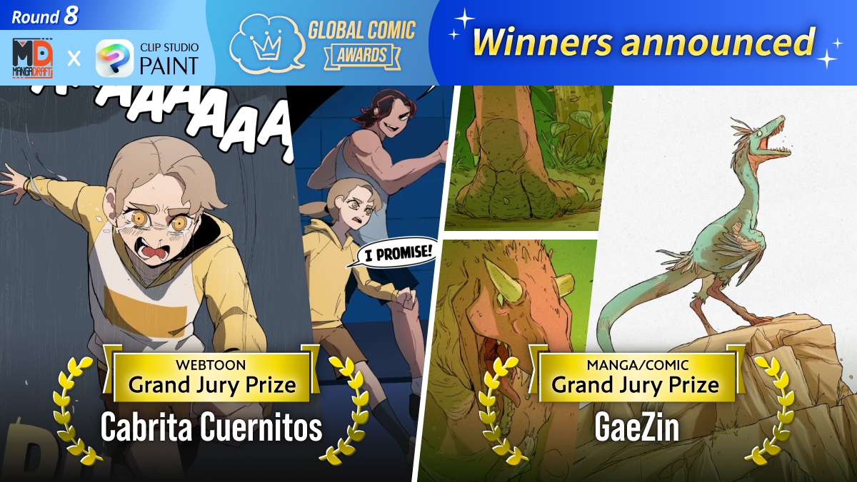 Winners of Mangadraft x Clip Studio Paint Global Comic Awards 2026 Announced!