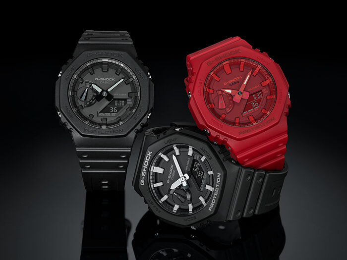 G-Shock GA-2100 "CasiOak" with octagonal bezel and thin case G-Shock GA-2100