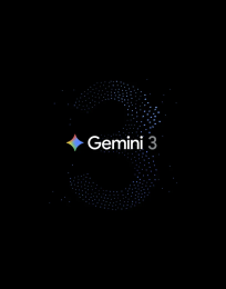 Gemini 3 logo on black background