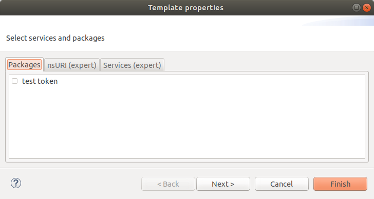 The Edit Template properties wizard. The Edit Template properties wizard.