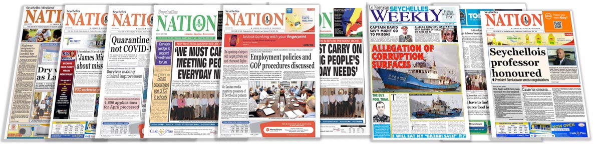 Seychelles Newspapers Seychelles newspaper cover
